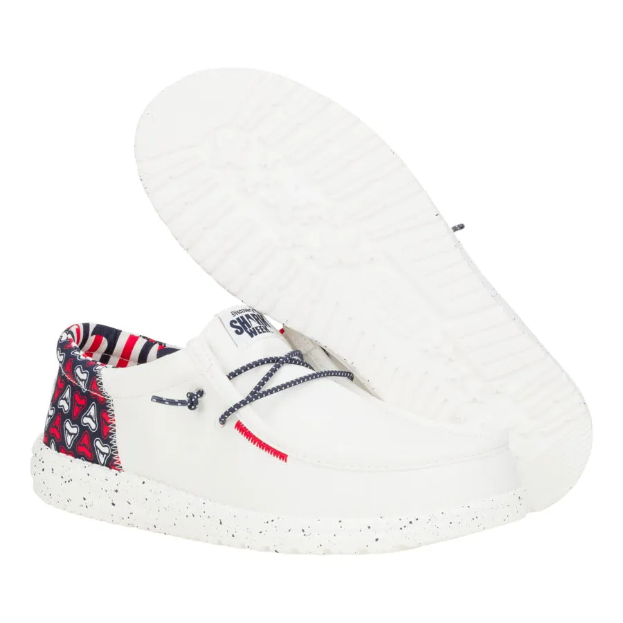 Adult Ease Travel Light Wally Funk Shark Week - Red/White/Blue