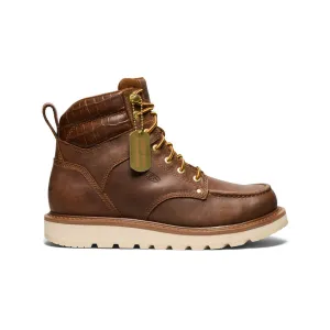 Men's Cincinnati 6" Boot (Soft Toe) x Noon Goons   |  Leather Brown/Off White Clean Style Daily Steps