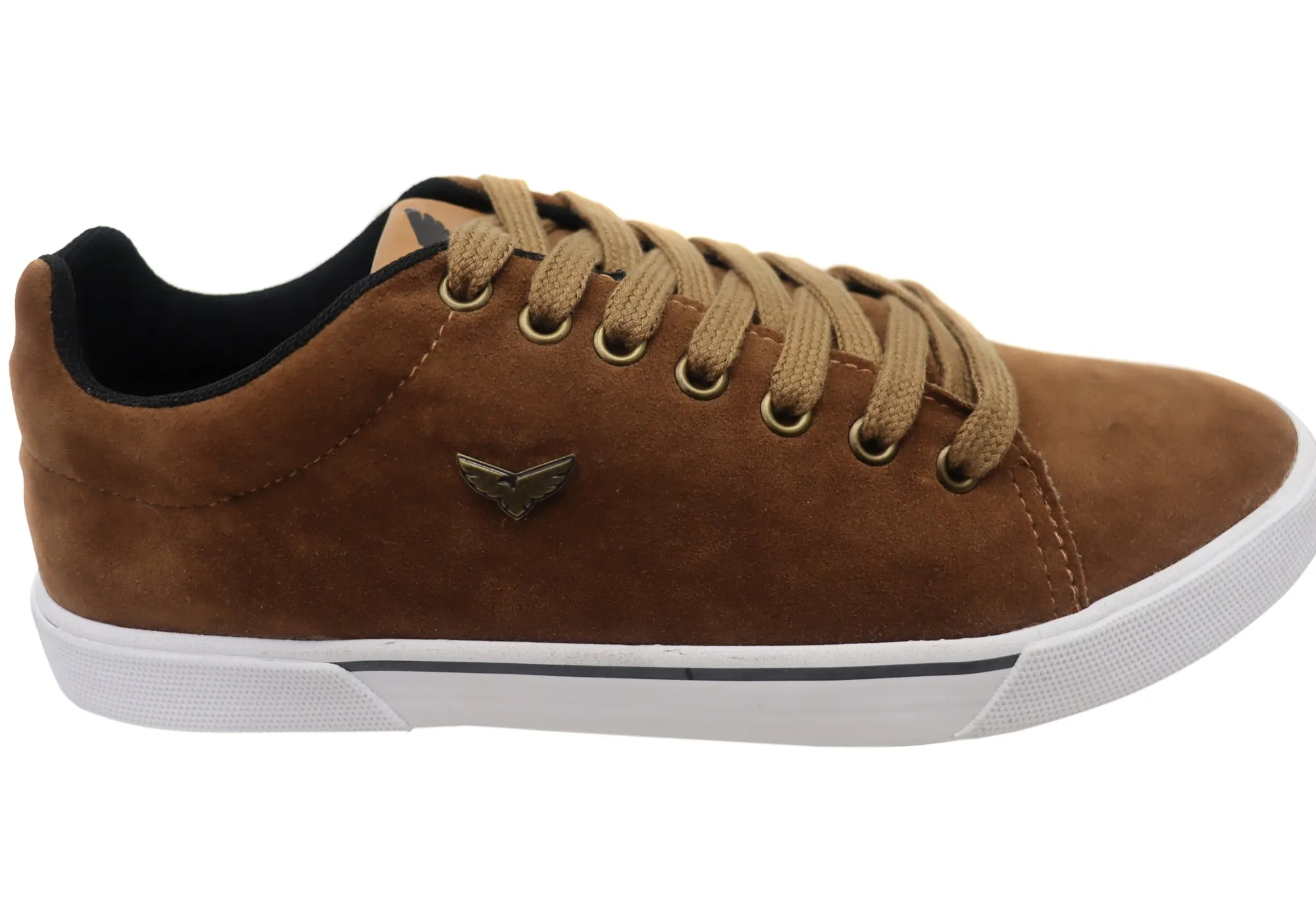 Comfort Grip Elastic Lacing Eagle Fly Larry Mens Comfortable Lace Up Casual Shoes Made In Brazil