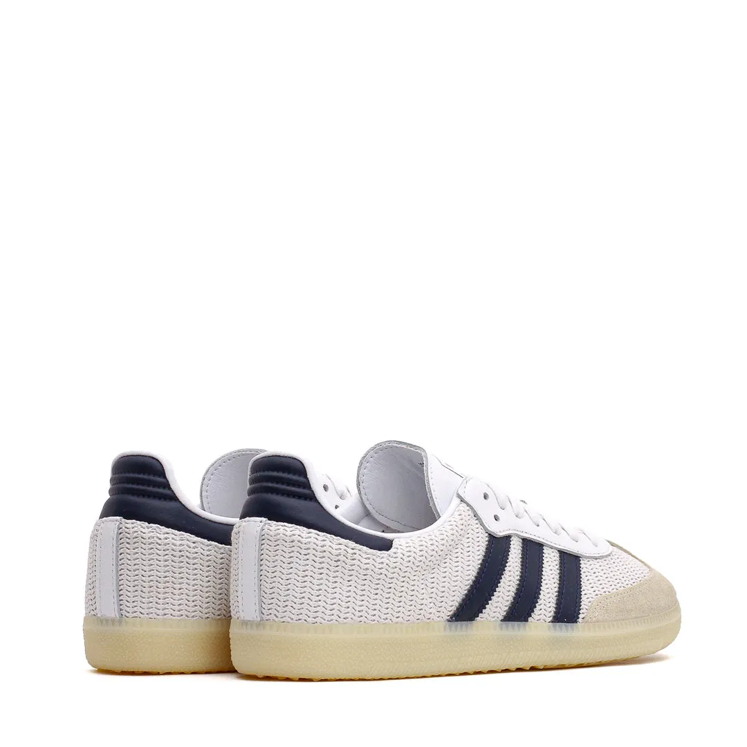 Earth Tone Adidas Men Samba OG Knitted Mesh White Navy JH5633