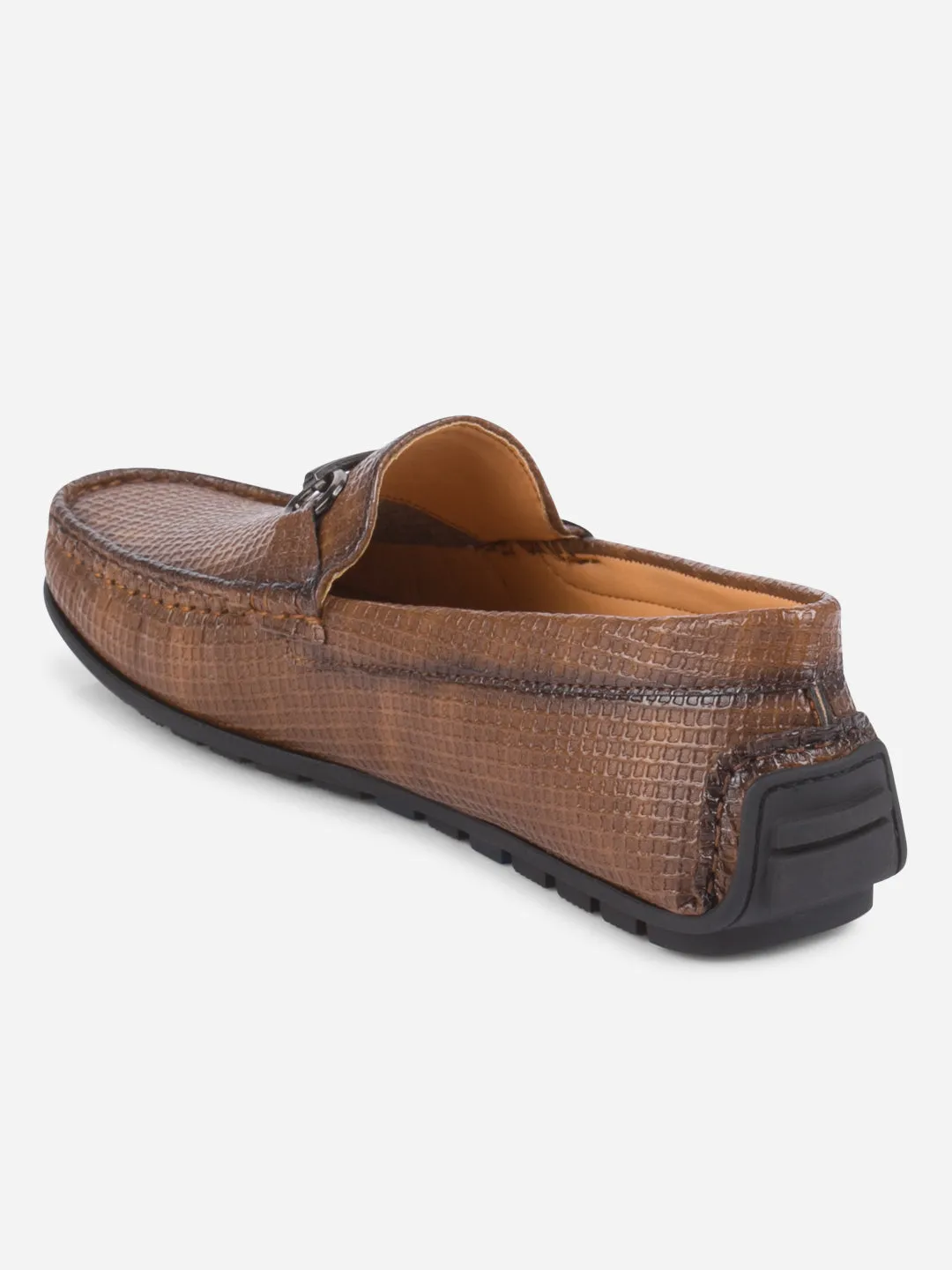 World Step Men's Tan Moc Toe Casual Loafer (IX4108)