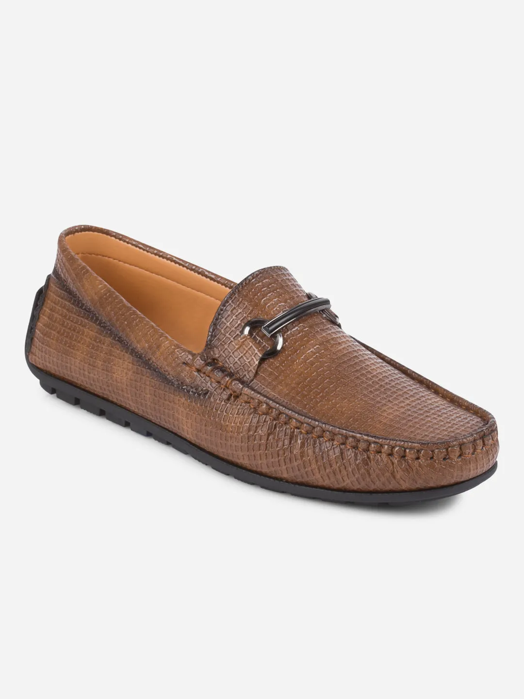 Week Easy Men's Tan Moc Toe Casual Loafer (IX4108)