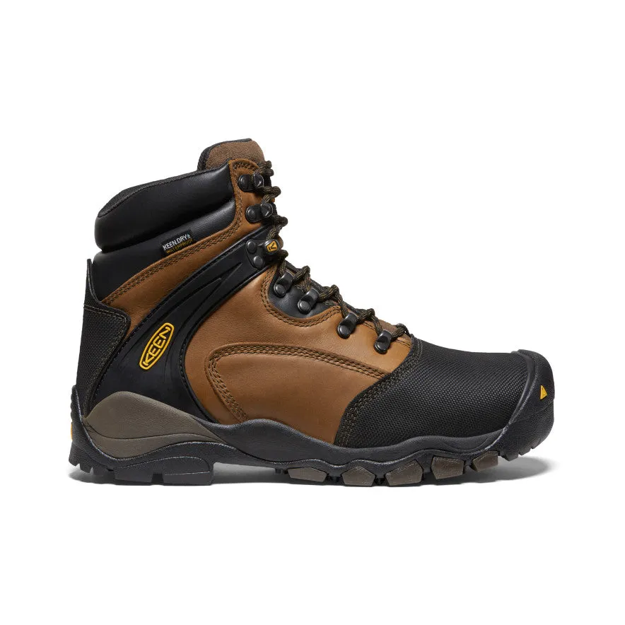 Simple Comfort Functional Features Men's Louisville 6" MET Waterproof Boot (Steel Toe)  |  Slate Black