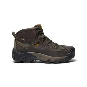 Men's Targhee II Waterproof Mid Wide  |  Canteen/Dark Olive Flexible Use heel cup