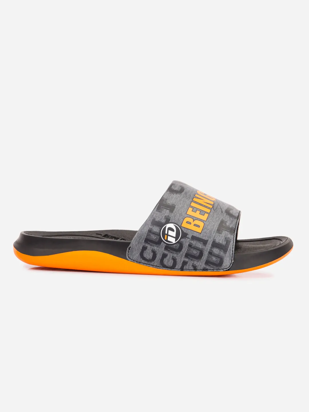 Men's Active Graphic Grey Slider (ID5205) Water Edge