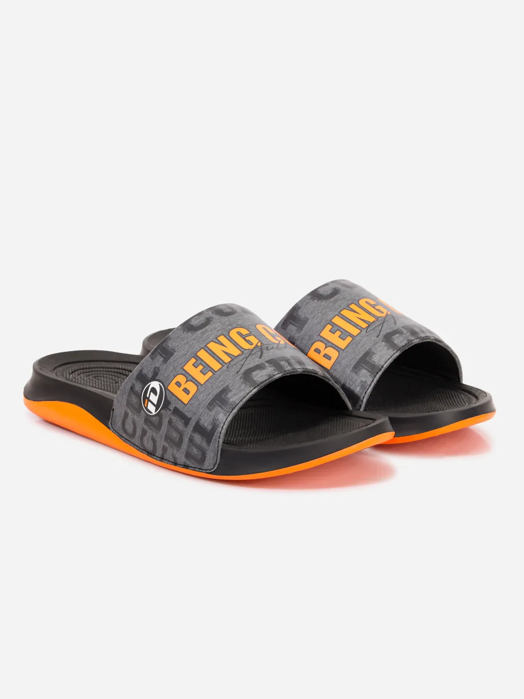 Stage Pop Men's Active Graphic Grey Slider (ID5205)