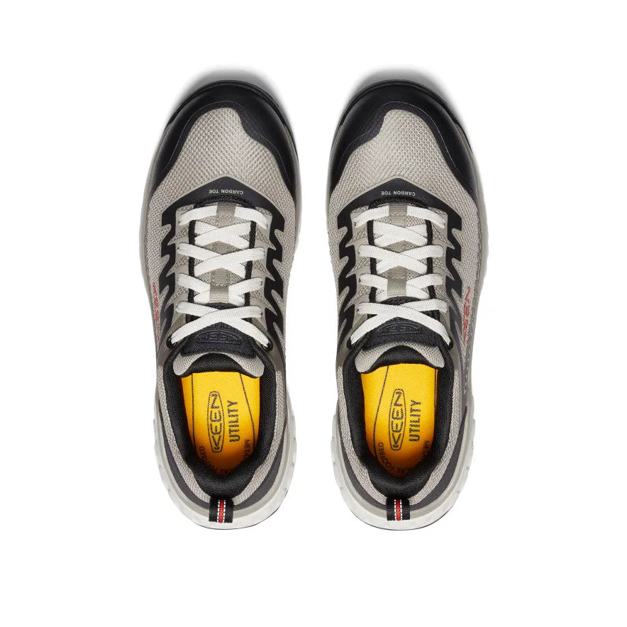 Men's Arvada Work Sneaker (Carbon Toe)  |  Plaza Taupe/Black Comfortable Linings Heel Strap