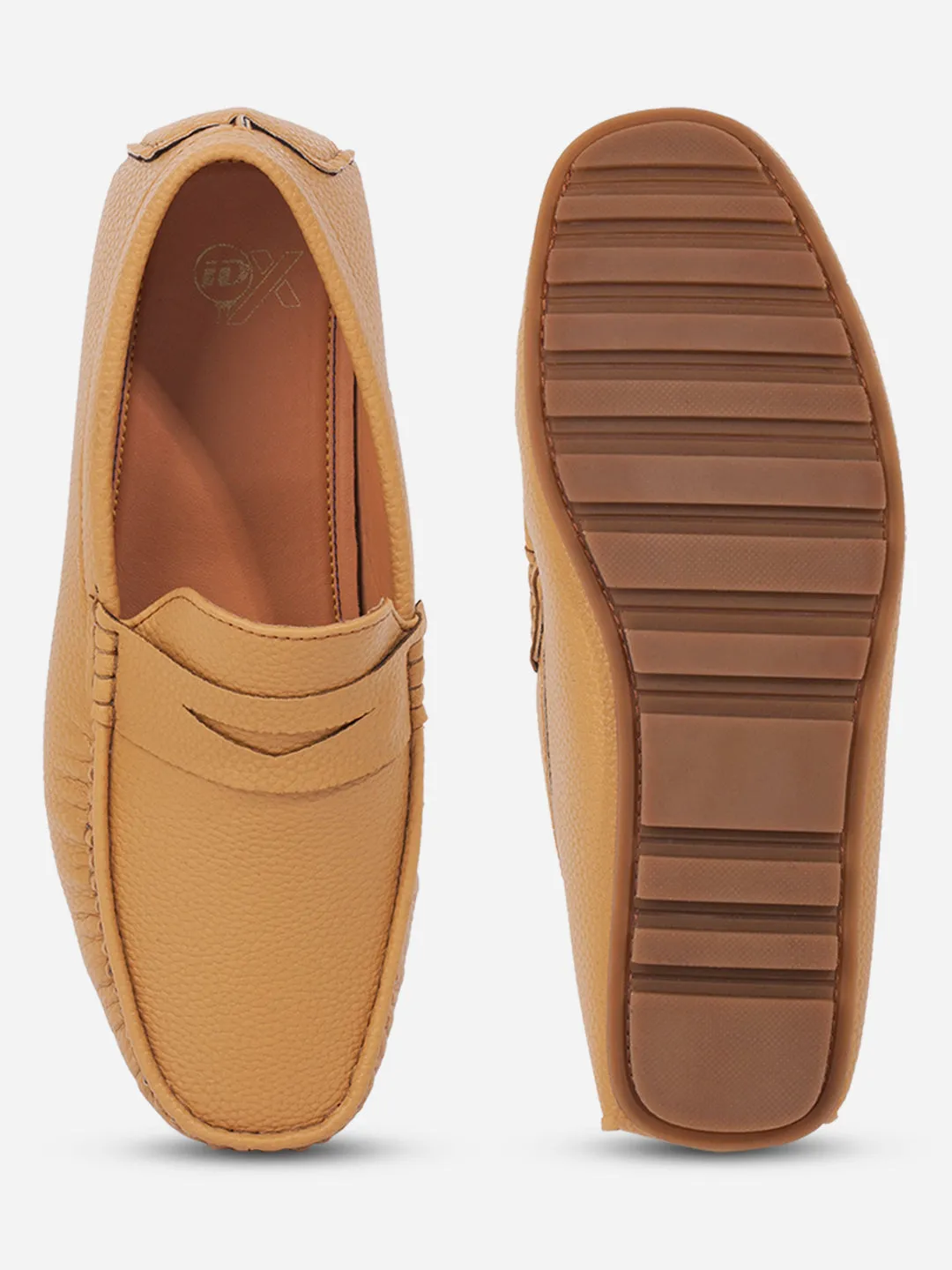 Street Fit design Men's Mustard Moc Toe Casual Loafer (IX4110)