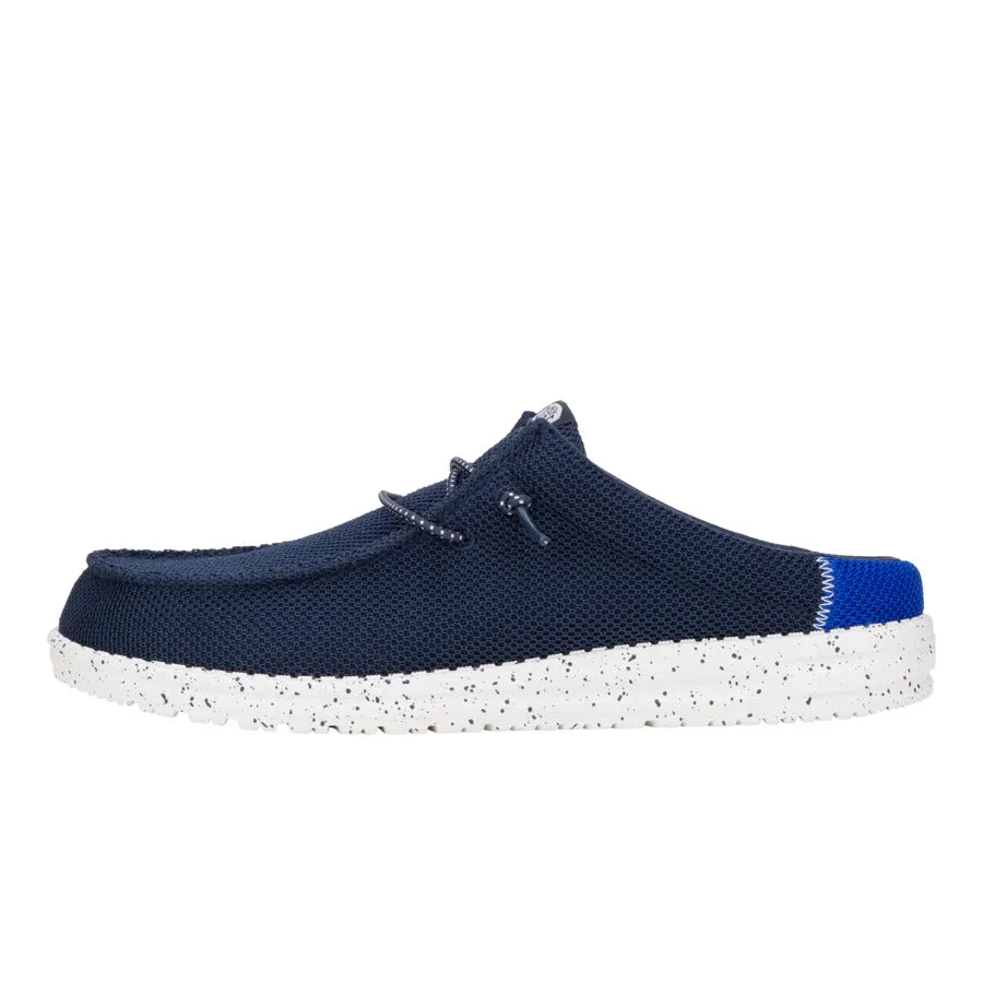 Wally Slip Varsity - Navy Comfort footbed Style Goal