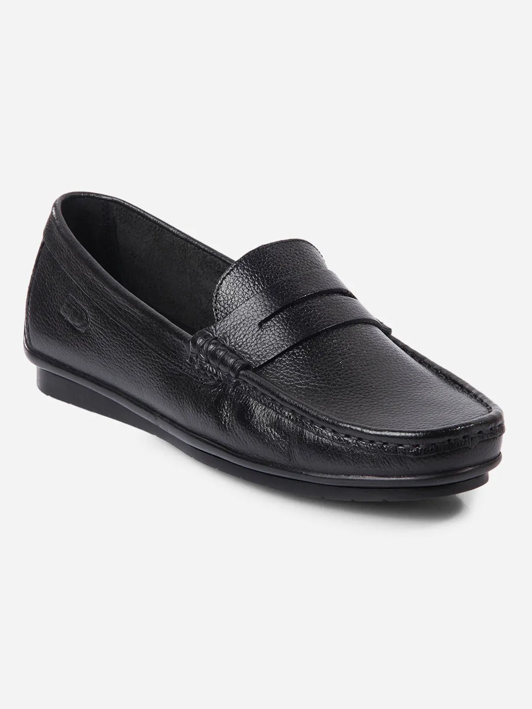 Royal Mood Men's Black Loafers (ID6111)