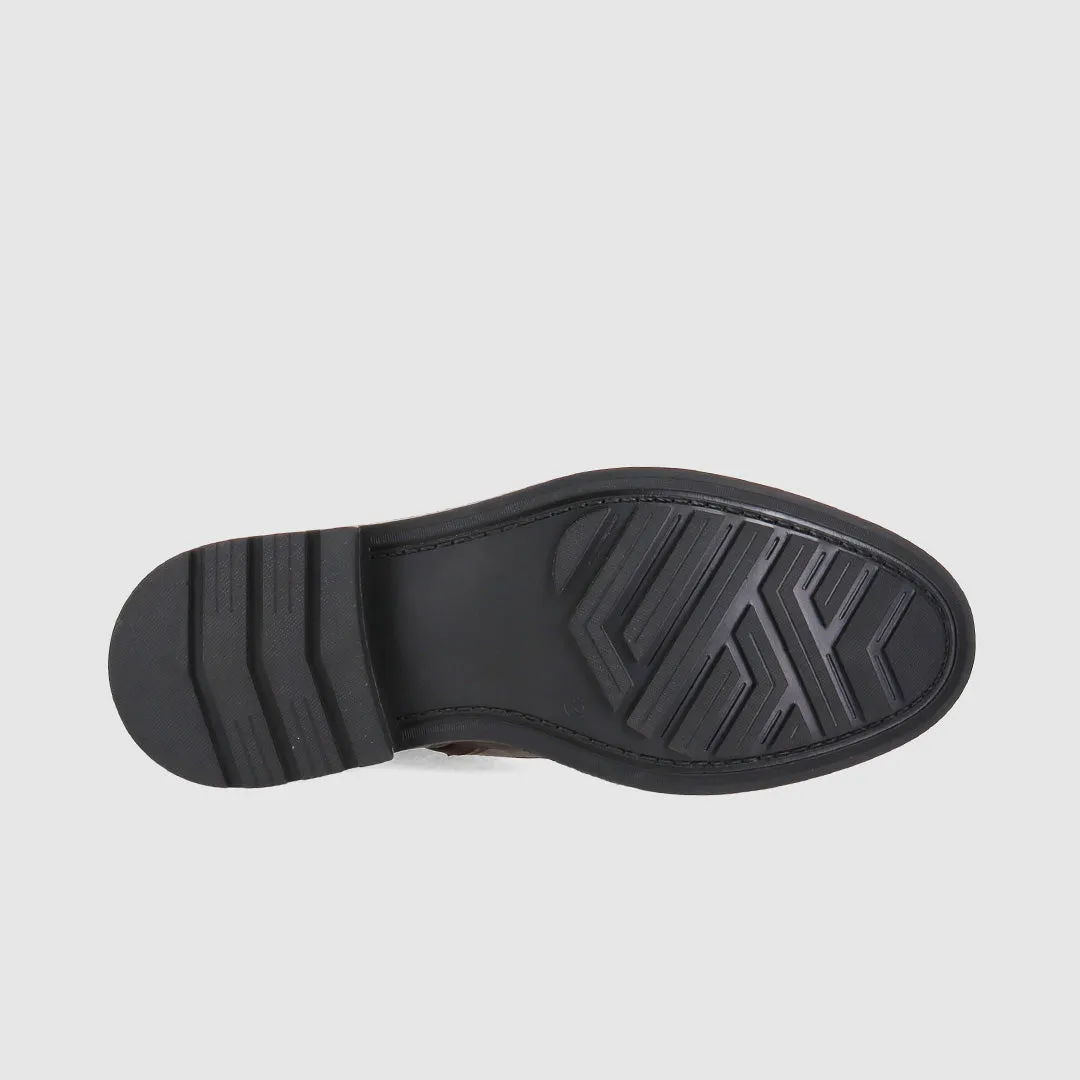 Indiana Lace Up Boots Dark Brown Work