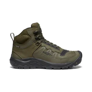 Men's Reno Waterproof Mid (Soft Toe)  |  Dark Olive/Black Cozy Style Simple