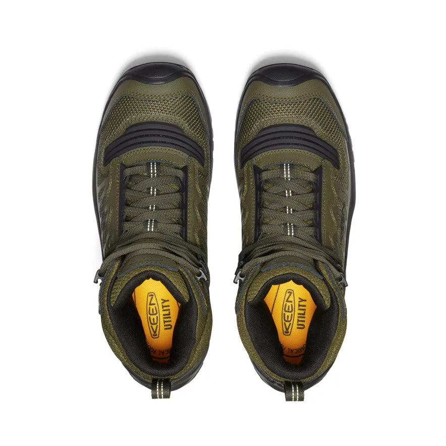 Men's Reno Waterproof Mid (Soft Toe)  |  Dark Olive/Black Active Lifestyle