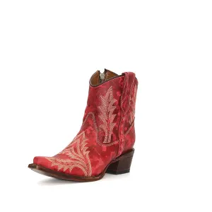Slip Resistant Daily Walks Circle G Red Ladies' Shortie Boot