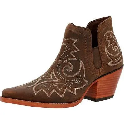 Abrasion resistant Durango Coffee Brown Ladies' Shortie Boot