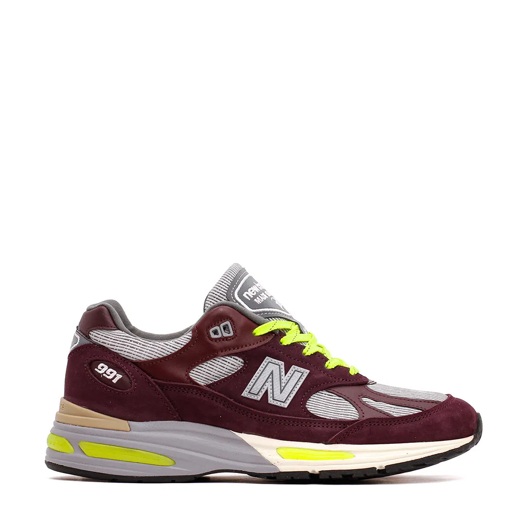 Dock Easy Quick Flow New Balance Unisex x Patta 991v2 Pickled Beet Made In UK U991PD2