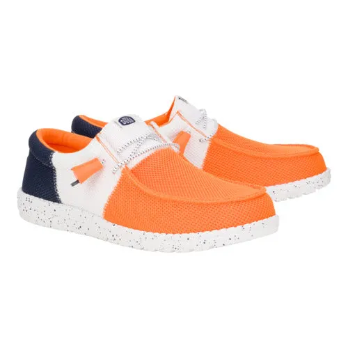 Fit Sweat Resistant Standing Workers Wally Tri Varsity Mesh - Orange/White