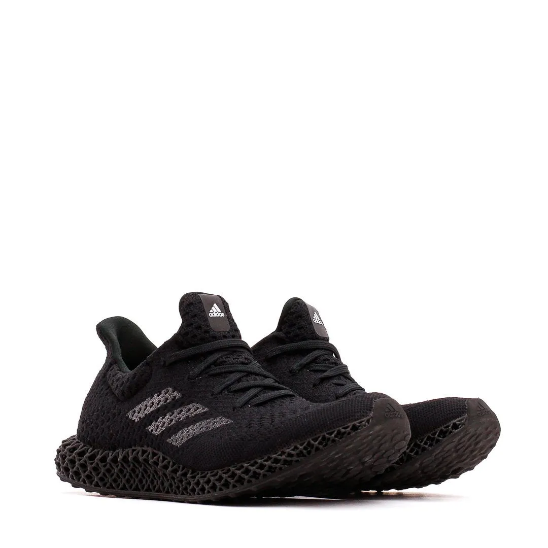 Adidas Running Men 4D Futurecraft Triple Black Q46228 Wave Flow Shockproof