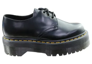 Dr Martens 1461 Quad Polished Smooth Lace Up Comfortable Unisex Shoes Middle school kids' items