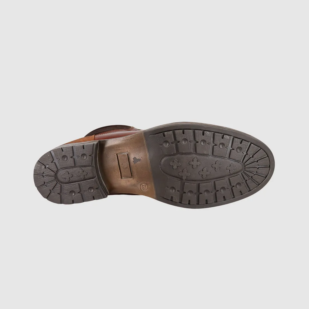 Benson Lace Up Boots Cognac Temperature Regulating