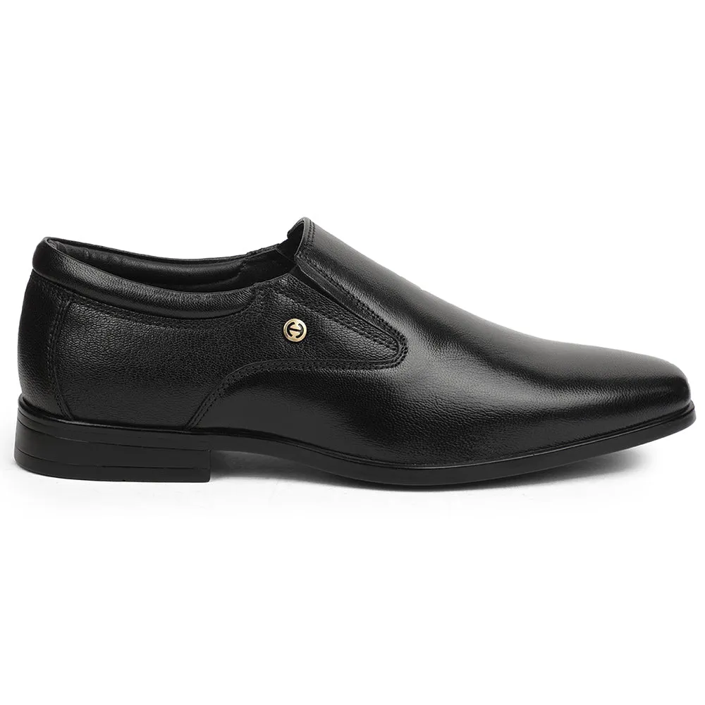Strong Move Easy Wash Healers Black Formal Non Lacing Mocassin Shoes For Men UDL-8 By Liberty