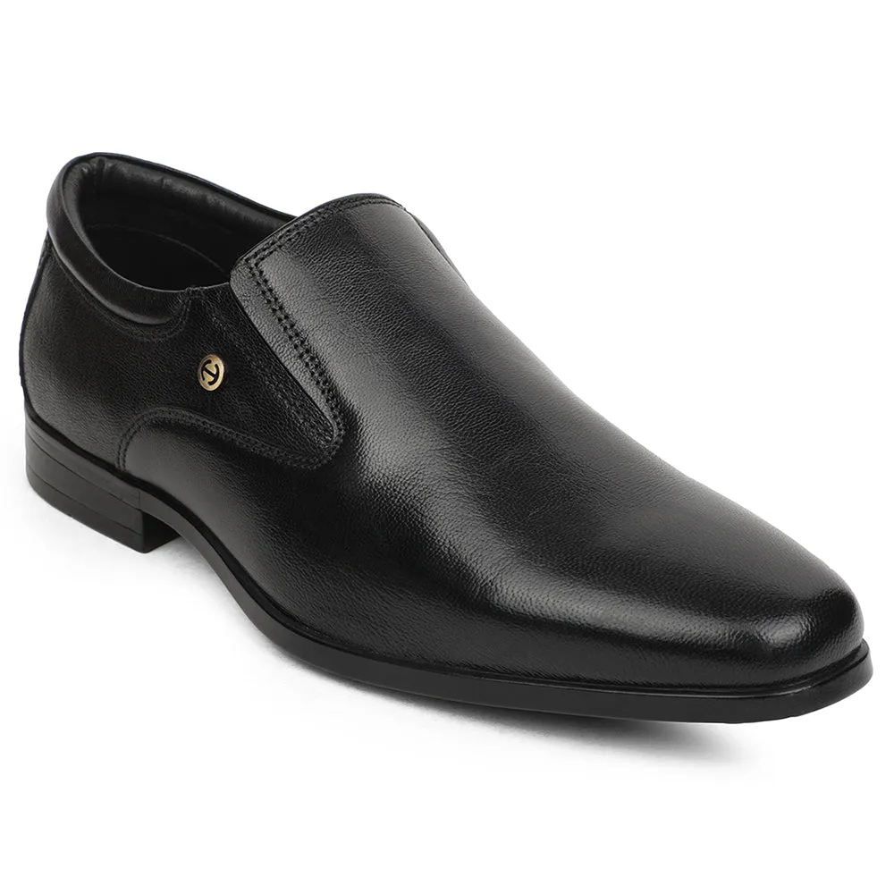 Club Scene Healers Black Formal Non Lacing Mocassin Shoes For Men UDL-8 By Liberty