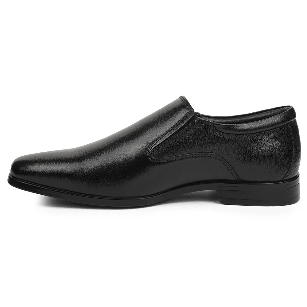 Lead Step Premium Footwear Healers Black Formal Non Lacing Mocassin Shoes For Men UDL-8 By Liberty