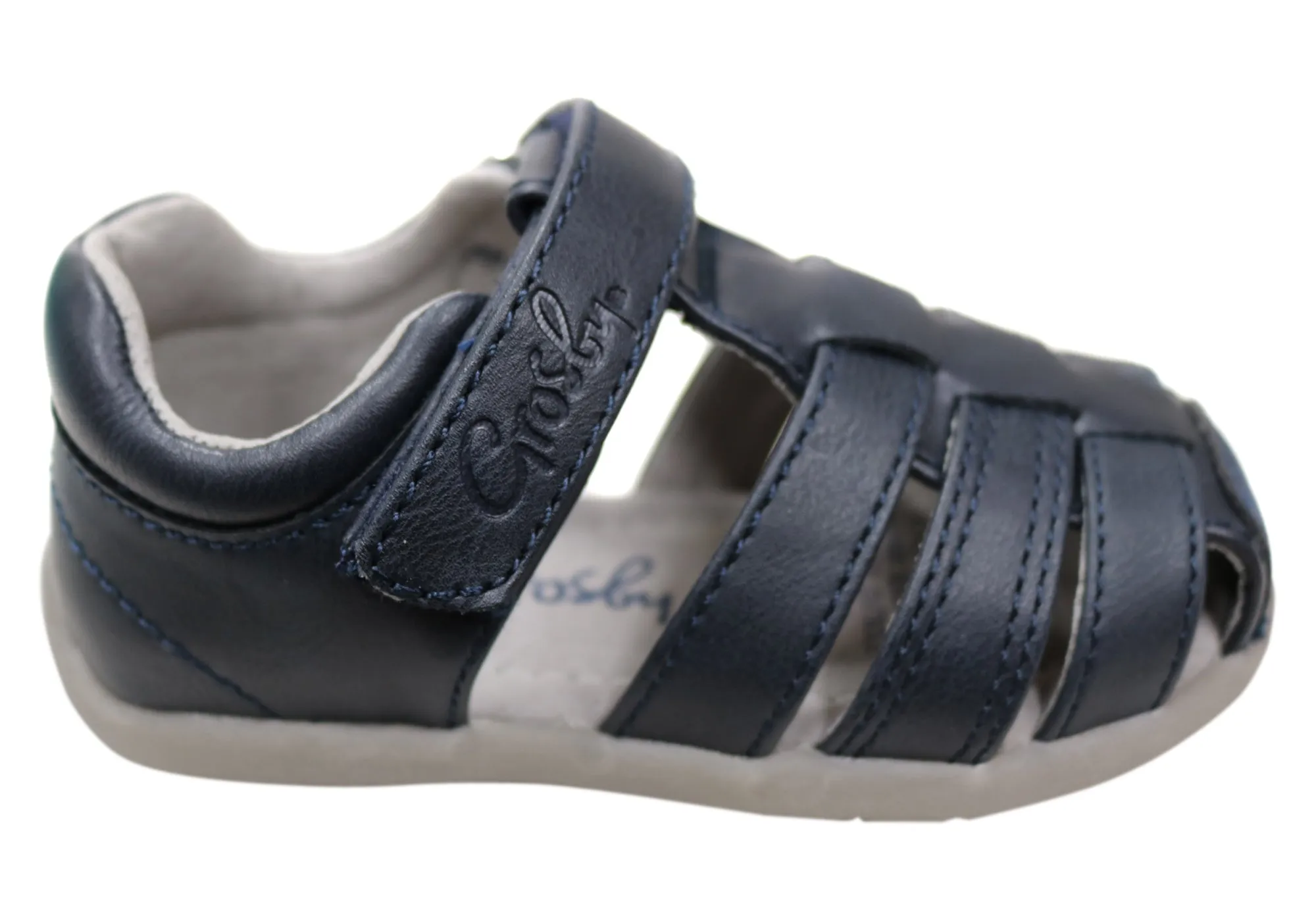 Cushioned Insole Grosby Duncan Infant Toddler Kids Comfortable Leather Sandals