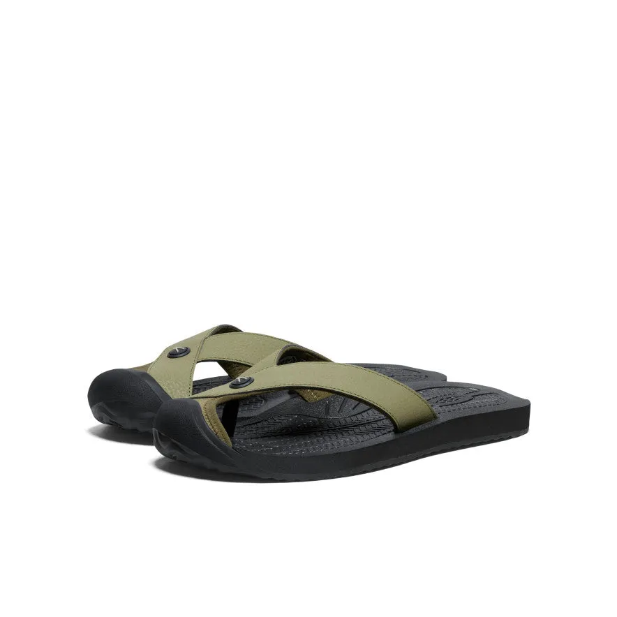 Men's Barbados Flip-Flop  |  Martini Olive/Black Non toxic Flexible Style