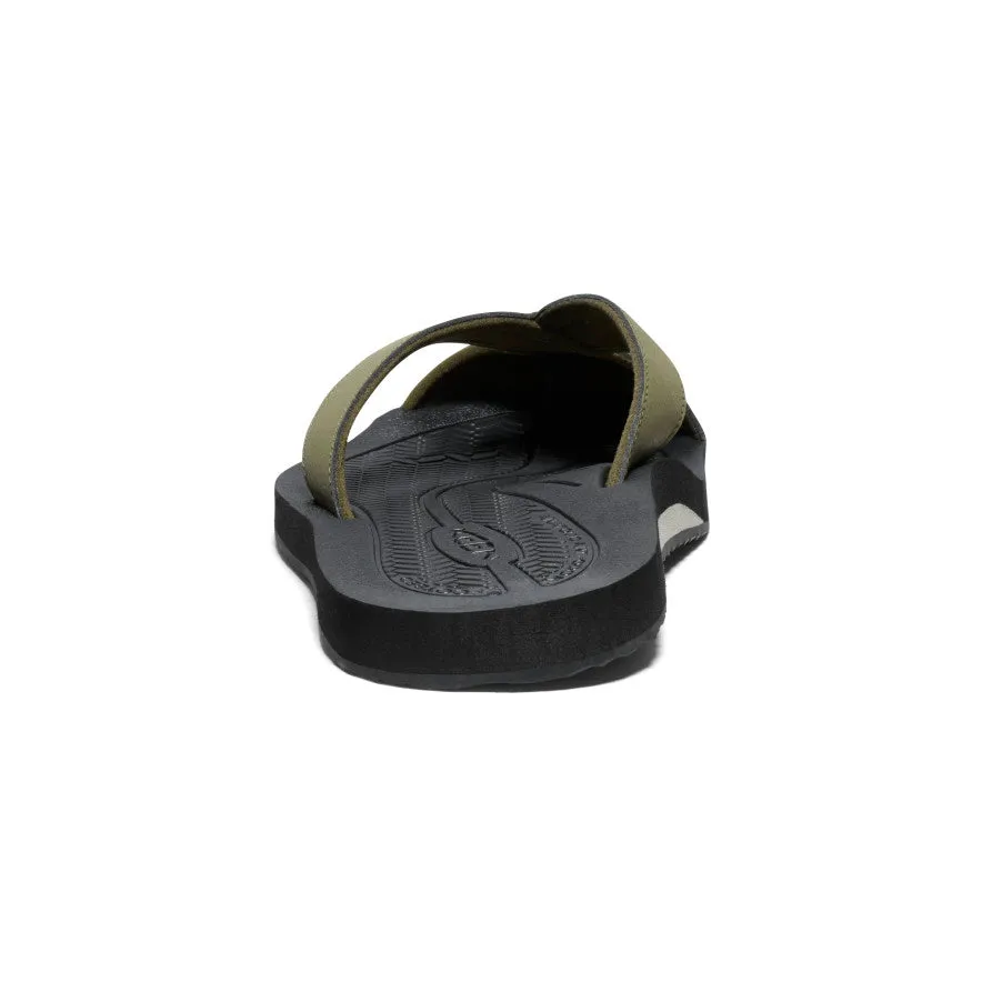 Hyper Durable Rubber Compound Air Light Men's Barbados Flip-Flop  |  Martini Olive/Black