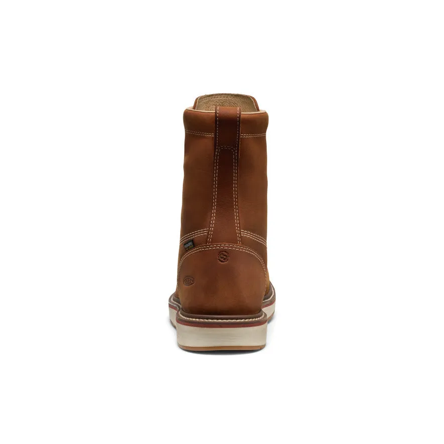 Men's Liberty 8" Waterproof Boot (Soft Toe)  |  Leather Brown/Birch Performance