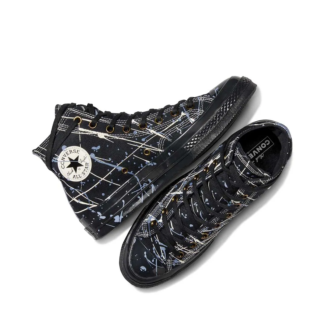 Rain Step Good Traction Converse - Unisex Chuck 70 Splatter High Top Shoes (A06541C)