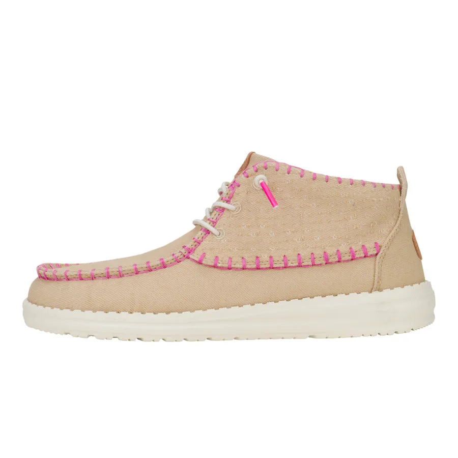 Wendy Mid Perf Canvas - Irish Cream Grab Now material