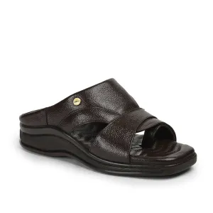 Healers By Liberty Men 2050-802 Brown Casual Slippers Fashion Glow Road Long