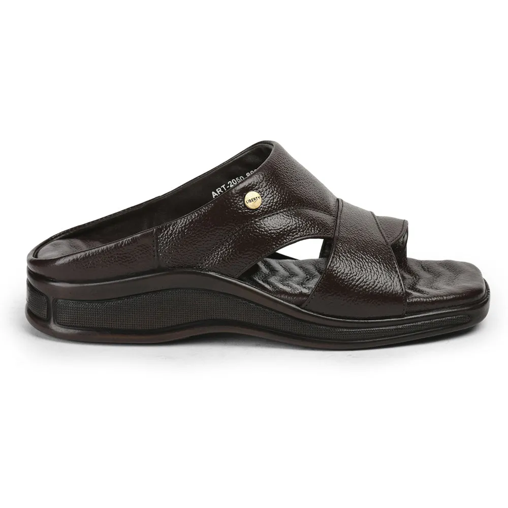 Healers By Liberty Men 2050-802 Brown Casual Slippers Soft Ease