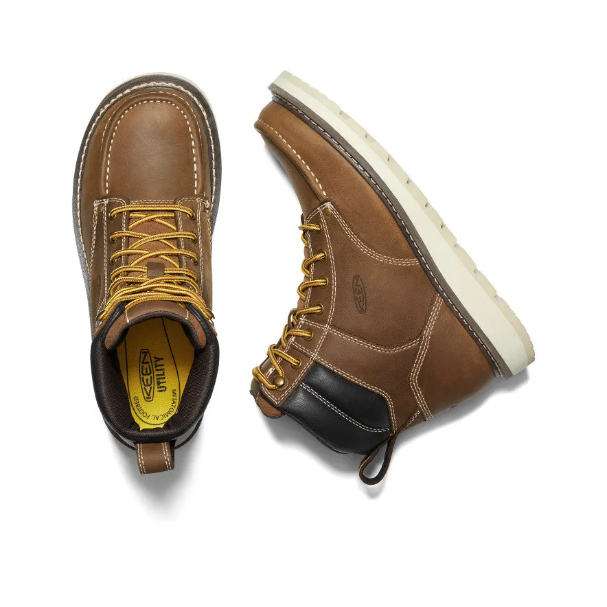 Good Traction Water Resistant Breathable Men's Cincinnati 6" Boot (Soft Toe)  |  Belgian/Sandshell