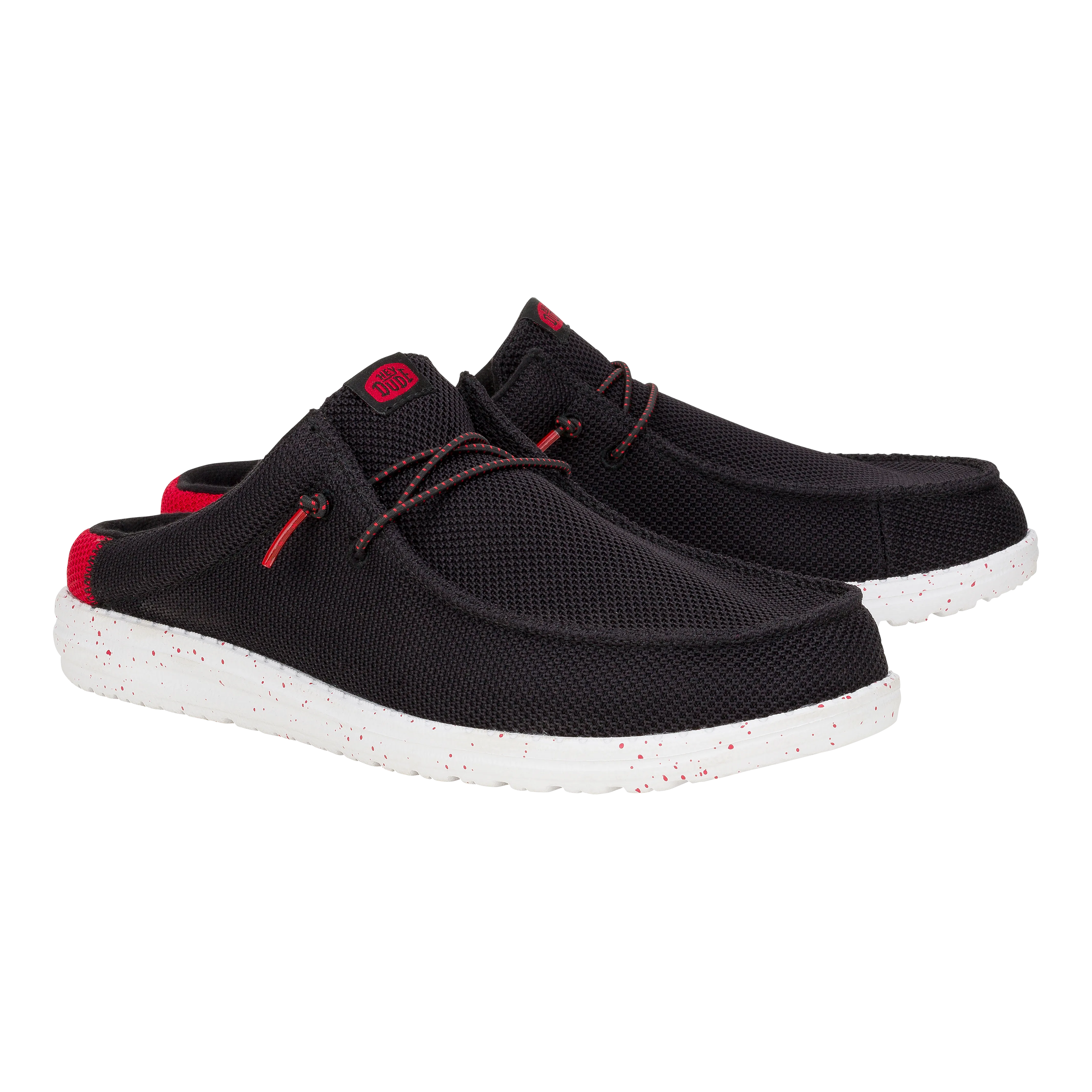 Wally Slip Varsity - Black/Red Memory Foam Airport Travel Dual Tone