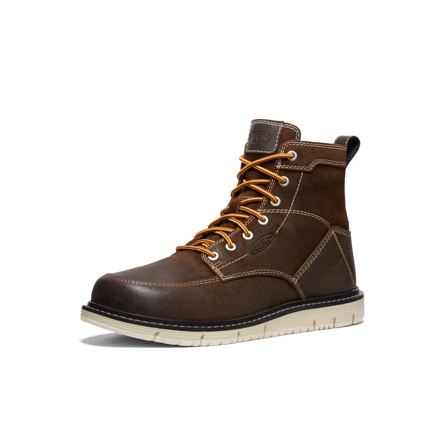 Safe Men's San Jose 6" Boot (Soft Toe)  |  Coffee Bean/Star White