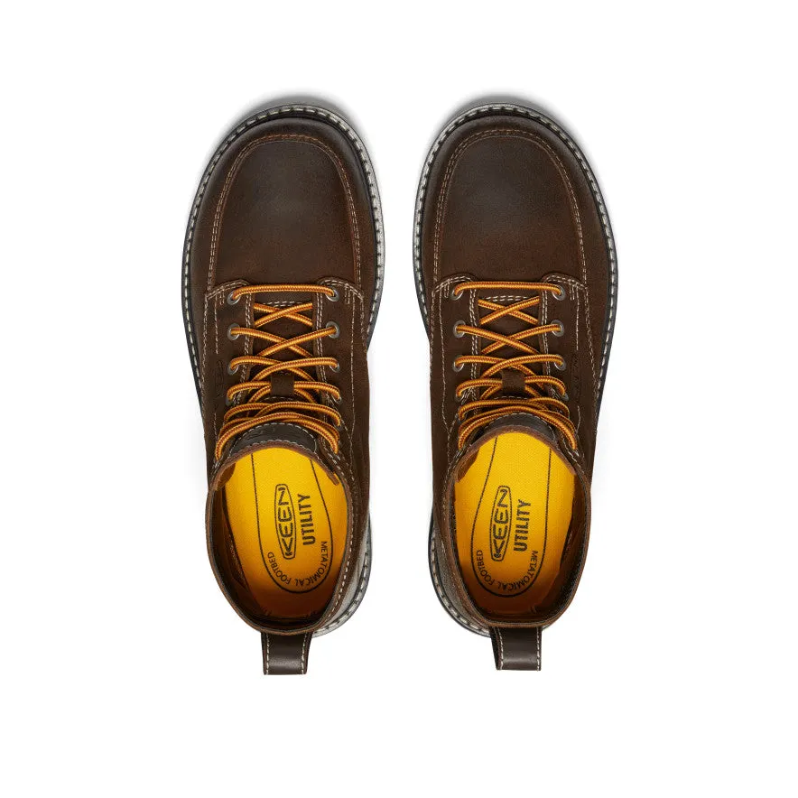 Men's San Jose 6" Boot (Soft Toe)  |  Coffee Bean/Star White Unisex Appeal Anti   Slip