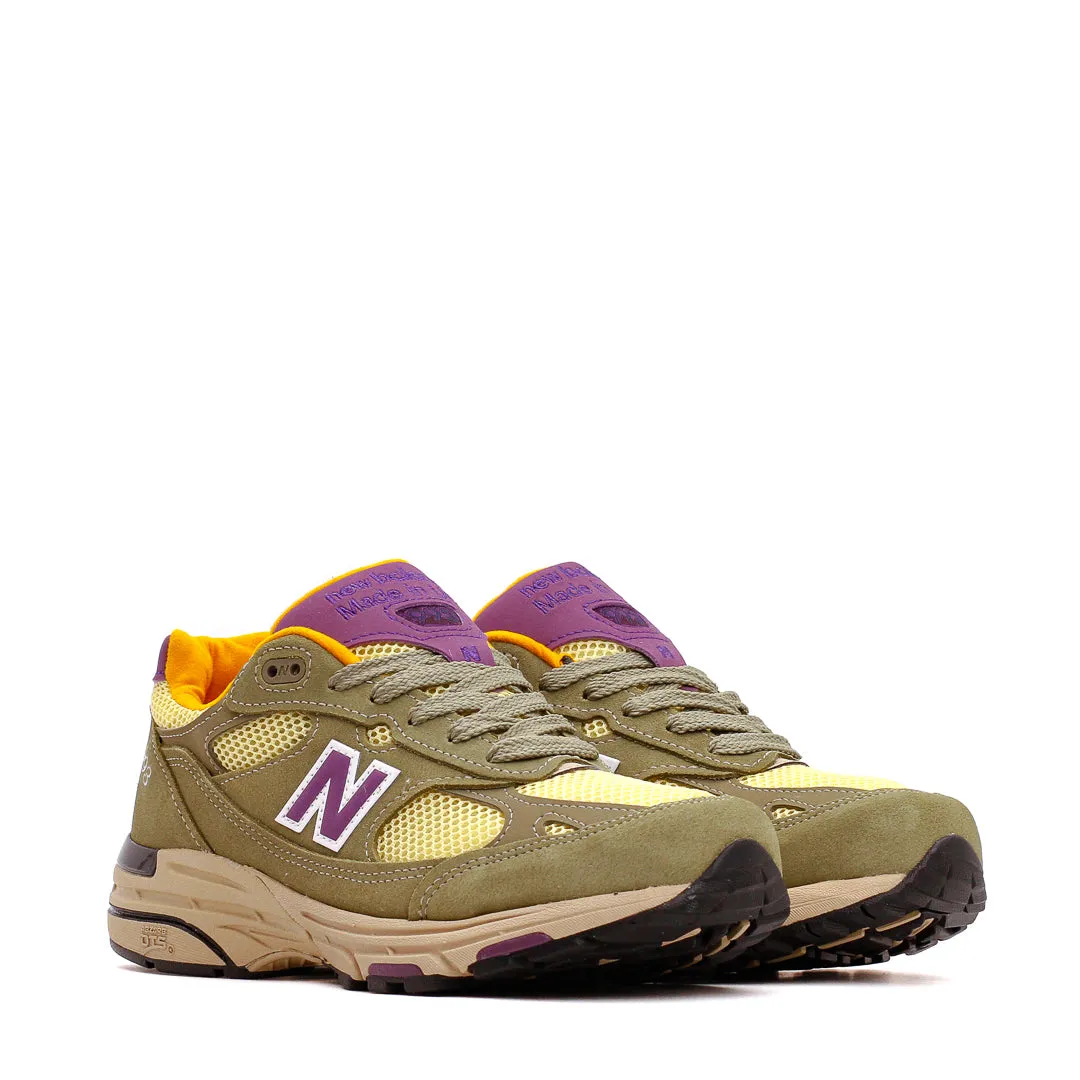 New Balance Unisex 993 Olive Leaf U993OL Hero Edge Elastic laces
