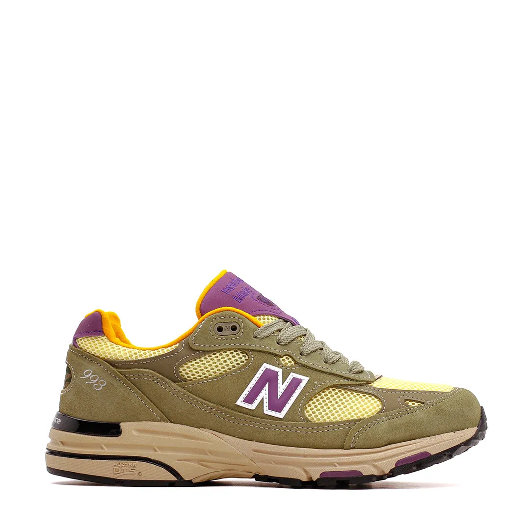 Color Pop Cushioned New Balance Unisex 993 Olive Leaf U993OL