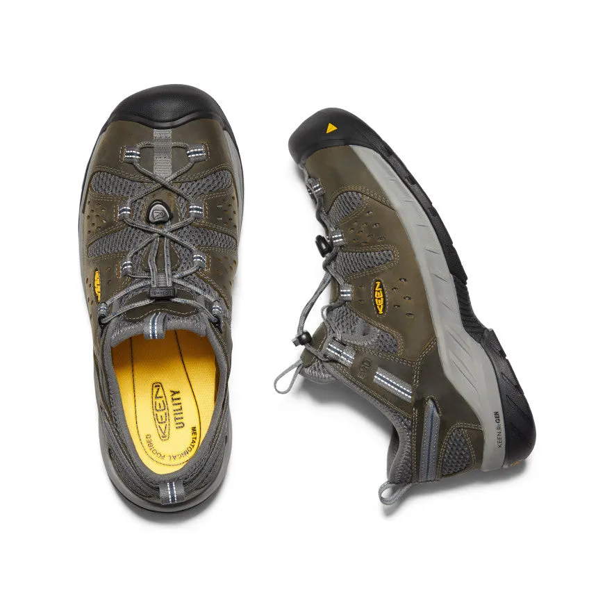 Men's Atlanta Cool II ESD (Steel Toe)  |  Gargoyle/Midnight Navy Comfy And Trendy Slip On Design