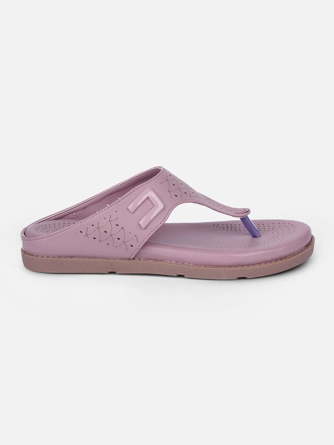 Women's Lavender Thong Sandals (IU6016) Cold resistant