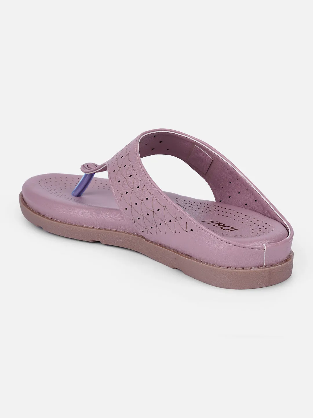 Comfortable Performance Casual Walk Women's Lavender Thong Sandals (IU6016)