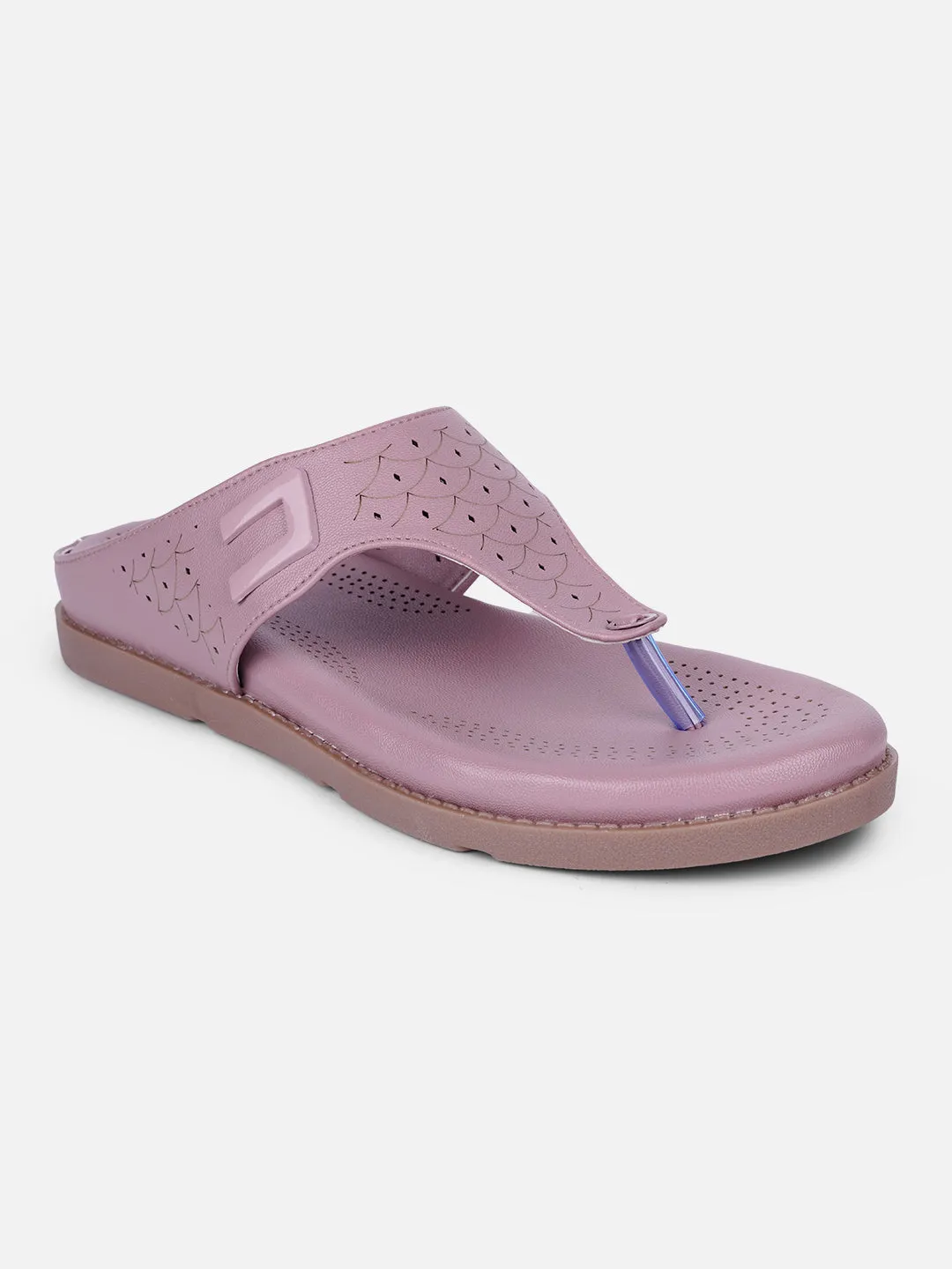 Women's Lavender Thong Sandals (IU6016) Instant Fit Anti Slip Protection
