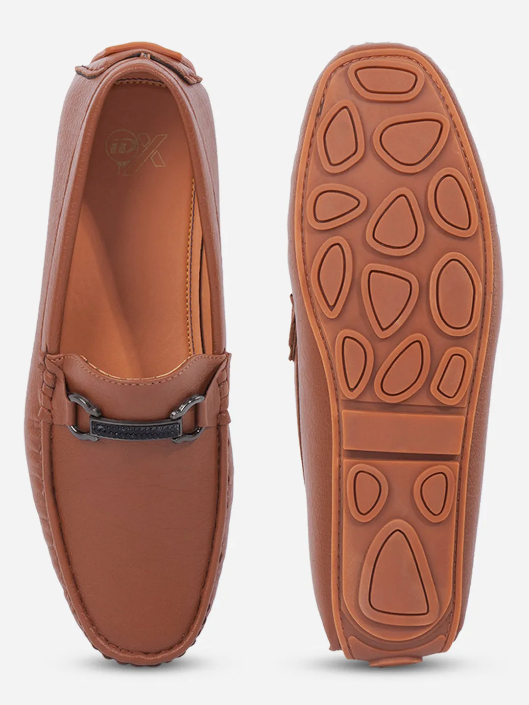 Skate Cool Men's Tan Moc Toe Buckle Loafer (IX4111)