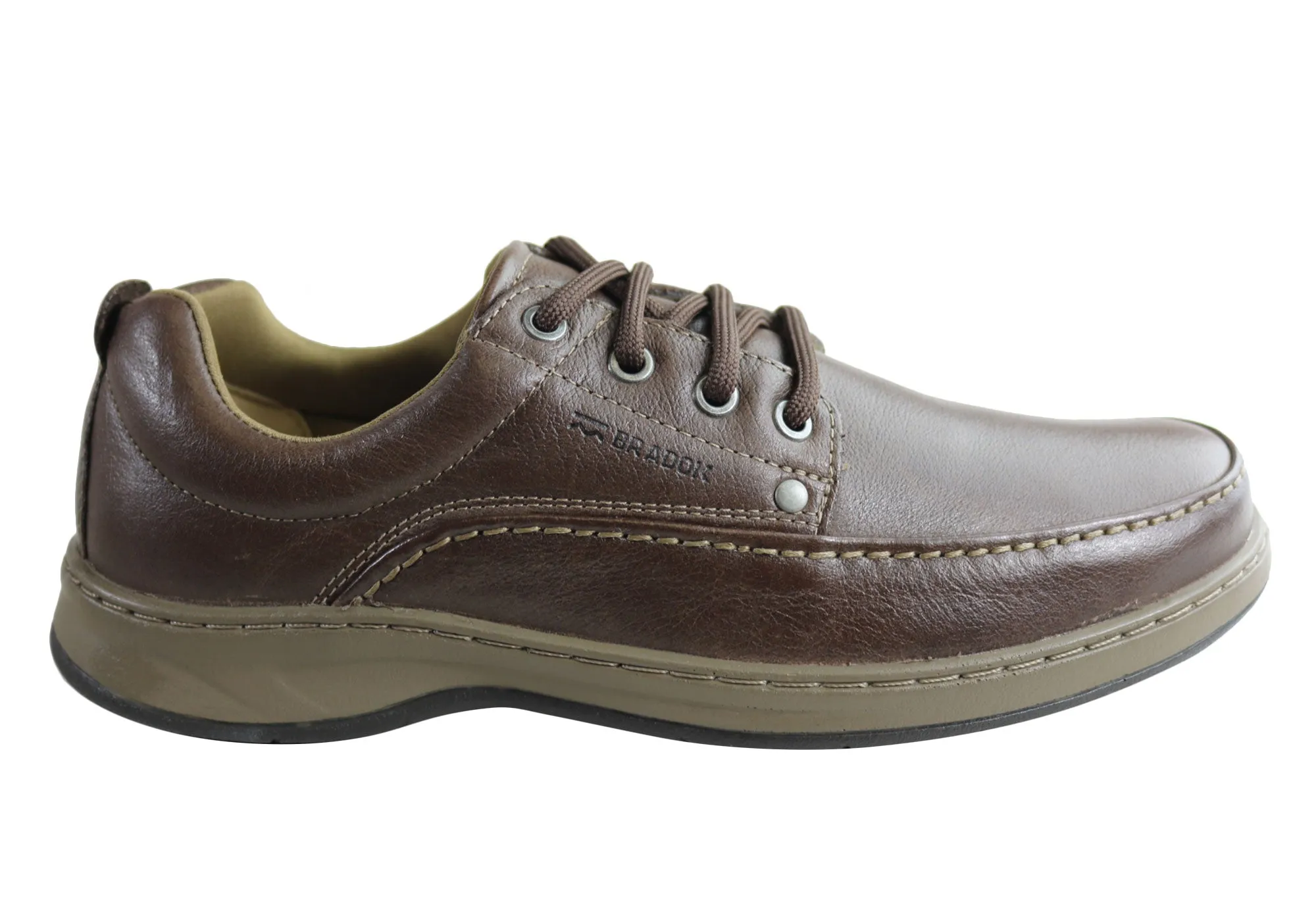 Bradok Mens Classic Lace Comfortable Leather Shoes Made In Brazil Sunset Walk