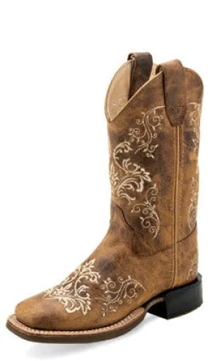 Breathable fabric Summer kids' fashion Old West Burnt Tan Children's Boot