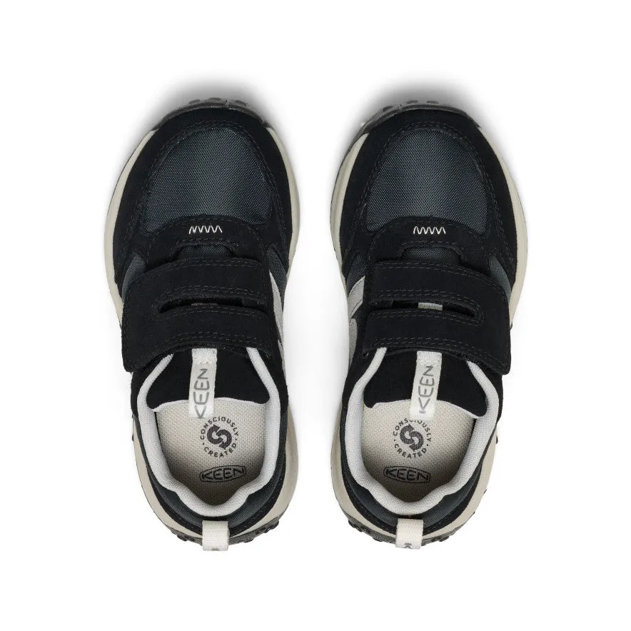 Basketball - inspired kids' shoes Lightweight kids' shoes Little Kids' KS86 Sneaker  |  Black/Star White