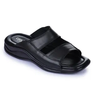 Coolers Casual Black Slippers For Men 2013-10 By Liberty Sun Glow Peace Mood